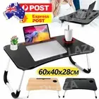 Foldable Desk Laptop Stand Table Portable Adjustable Cup Slot Computer Bed Study