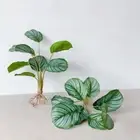 Balcony Artificial Green Plant Home Decor Garden Decoration Arrowroot Leaves