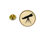 pins pin's badge metal lapel hat button telescope astronomy