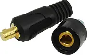RIVERWELD TIG Welding Cable Panel Connector-plug and Socket DKJ35-50 & DKZ35-50 Set Dinze Quick Fitting 2pcs