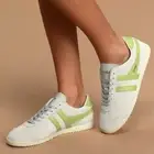 Gola Bullet Suede Off White & Citron Sneakers Women US 5 EUR 36 UK 3 New w/Box