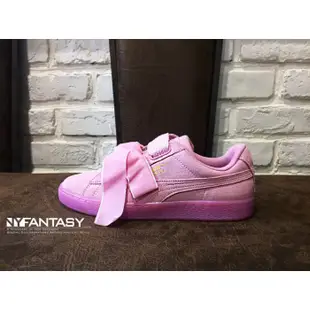 【紐約范特西】現貨PUMA SUEDE HEART RESET 363229-02 蝴蝶結緞帶 粉紅配色 麂皮 女鞋