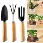 Garden Tools 3Pcs Mini Gardening Plant Set Garden Tool Shovel Rake Spade