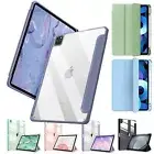 Acrylic Case Cover For iPad Air 4/5th Gen iPad Pro 11" 12.9" Mini 6 w/Pen Holder