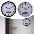 Creative Wall Mounted Clock with Temperature and Humidity Meter Features