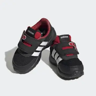 【adidas 愛迪達】Run 70s CNY AC I 小童 慢跑鞋 休閒 運動 魔鬼氈 新年款 緩震 黑白紅(IE4262)