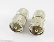 UHF Male Plug PL259 To UHF Male In Series RF Coaxial Straight Adapter Connector