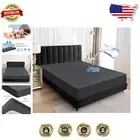 California King Waterproof Mattress Protector with 18" Deep Pocket - Deep Gray