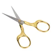 Retro Scissor Vintage Sewing Scissors For Embroidery Craft Needle Work Gold