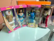 WE'VE! BEEN AROUND THE WORLD! 4 NEW OLD STK DOLLS OF THE WORLD NATIVE BARBIE