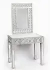 Luxury mirror decorate dressing table 2pieces (console table+mirror)