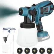 Handheld Paint Sprayer Gun,Battery Paint Spray System for Makita BL Series 18...
