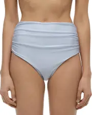 Simkhai Teya High Waisted Ruched Bikini Bottom