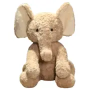 75cm Kawaii Fluffy Elephant Plush Doll Cute Stuffed Toys Cartoon Elephant Soft