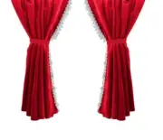 Red Left + Right Curtains and Decors for Renault Trucks Gama T / K / C / D