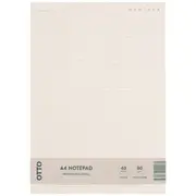 Otto A4 Notepad Ruled Ivory 40 Sheets