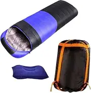 TENOL Camping Sleeping Bag with Pillow Adults Sleep Comfortable Lightweight with Storage Bag Versatile for Hiking Climbing Outdoor