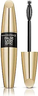 Max Factor False Lash Epic Mascara Black - Mascara with Innovative 3 Zone Brush for Volume and Enlargement of Smallest Eyelashes - 1 x 13 ml