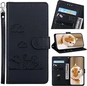 Cover Compatible with Google Pixel 7a 5G,Compatible with Google Pixel 7a 5G Phone Case Lanyard Card Slot Wallet Flip Stand Black
