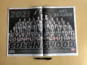 Collingwood Football Club Magpies 2021 Team Photo AFL Footy Poster..