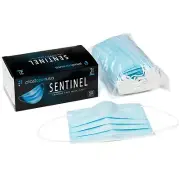 Earloop Face Mask, 3 Layers (3-Ply), ASTM Level 2, Sentinel 1 Box (50 Pcs)