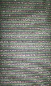 1 YDS P&B Textiles From the Mills Reproduction Green/black stripe QUILT FABRIC