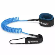 Paddle Board Leash, Durable 7mm Urethane Cord and Comfortable 6mm Blue