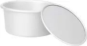 iplusmile Round Anodized Aluminum Cake Pan Baking Mold for Cakes Mousse and Cheesecakes Resistant for Home Baking Silver