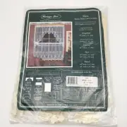 Heritage Lace Curtains Valance 60" x 15" "Tiara" Ecru #6135E Ready Made Lace