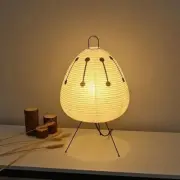 Japanese Style Rice Paper Table Lamp Akari Noguchi Yong Stand Light for Bedroom