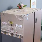 Namzi 1 piece refrigerator dust cover, waterproof and oil proof refrigerator cover cloth, single and double door refrigerator cover cloth, dust cover 140 * 60cm (style 3)