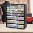 Storage Parts Tool Bin Organiser Drawers Cabinet Plastic With Dividers Bins