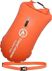 Swimming Buoy Open Water – Highly Visible Swim Float with Adjustable Waist Belt, Dry Bag Swimming Safety Float | Large Floating Buoy for Open Water Swimmers, Pool Training Aid for Adults and Kids