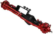Upgrade Parts RC Car Accessories for RBX10 1/10 Axial Off-Road upgrading Accessories axle All Metal Fr&on&t and Rear axle Assemblies(Front Red)