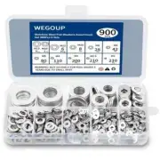 Flat Ring Washers Stainless Steel Assorted Lock Washer Kit For Screw Bolt, 800Pc