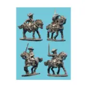 Blue Moon ECW Mini 15mm Cavalry in Buff Coat w/Soft Hat Pack New