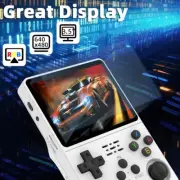 R36S Handheld Retro Gaming Console, 3.5-inch Screen, Built-in Battery, Portable
