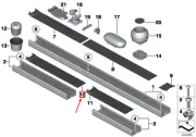 MINI COUNTRYMAN R60 Rail Insert Mat Cover 9804464 51169804464 NEW GENUINE