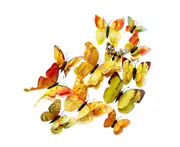 Sticker Decals Butterfly Shape Magnetic PVC 3D Stereo Refrigerator Decoration Room Decor-#21