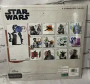 Disney Star Wars 2022 Calendar 16 Months Yoda Han Solo Luke Leia Darth Vader