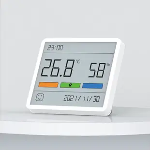 XIAOMI 小米杜卡阿圖曼靜音溫濕度時鍾家用室內高精度嬰兒房c/f監視器3.34寸超大液晶屏th1