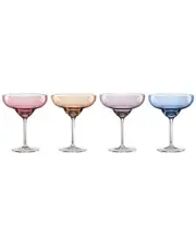 Oneida Set Of 4 True Colors Margarita Glasses