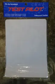 CLEAR CUT SNOWBOARD STOMP PAD 8" X 5.75" TRANSPARENT TRACTION BY TEST PILOT NEW!