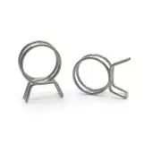 Double Wire Spring Hose Clamp, 70pcs 304 Stainless Steel 5mm Spring Clips