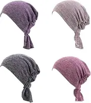 Pre Tied Head Scarves for Women Slip On Chemo Hats Headwrap Caps for Hair Cover