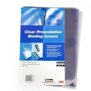 GBC Ibico Binding Cover 250 Micron A4 Clear Pack 25