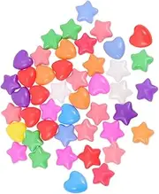 Parliky Ocean Ball Pit Playset 200pcs Soft Plastic Balls Star Heart Shapes for Babies Boys and Girls Indoor Playpen Toys