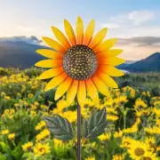 Yard Wind Spinner Outdoor,Garden Wind Spinners & Wind Sculptures,Sunflower Wi...