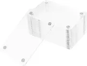 HOODANCOS Acrylic Fridge Magnet Frames 12 Pack Mini Photo Holders for Kitchen Office School
