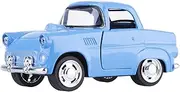 Die Cast Metal Model Car , 1:38 Pullback Toy Vehicle with Opening Doors , Vintage Classic Car Toys for Kids and Adults (Blue)